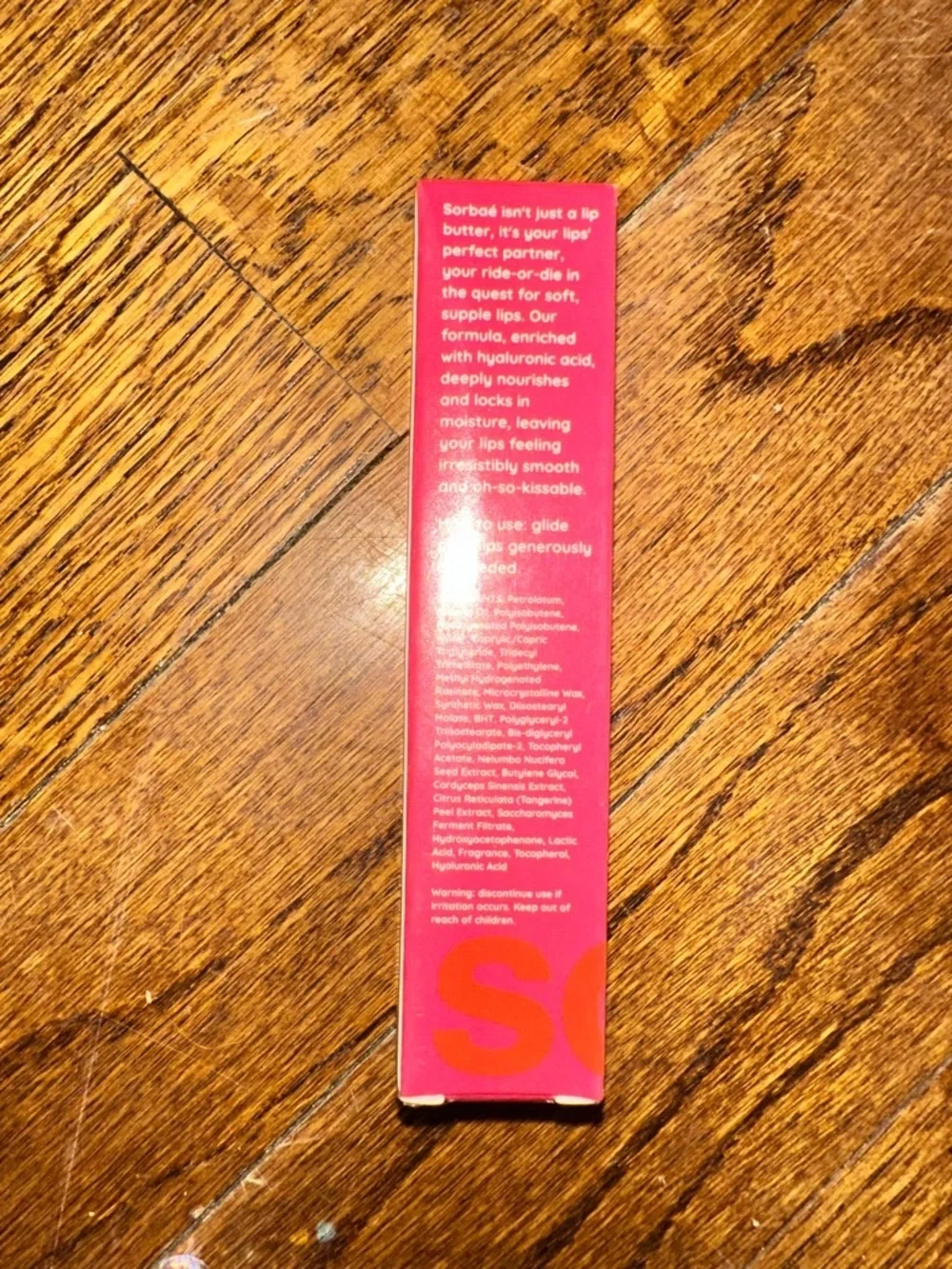 Dew Of The Gods Sorbae Hyaluronic Lip Butter In Strawberry Mandarin BNIB Sealed